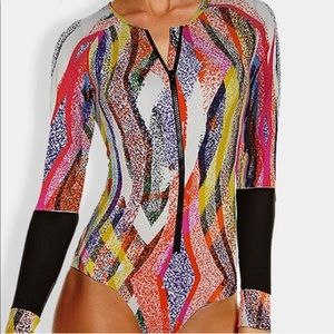 Multicolor Long Sleeves Rashguard Suit